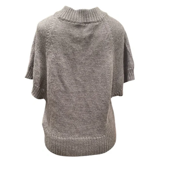 Bruuns Bazaar Small Grey Alpaca Blend Button Front Knit Cardigan - Picture 5 of 10